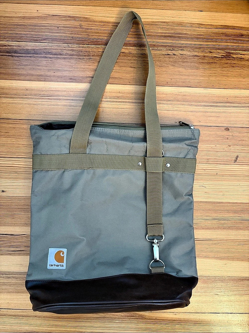 Carhartt Green Canvas Tote Bag